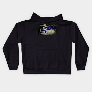 Olive Street, Los Angeles, California by Mistah Wilson Kids Hoodie